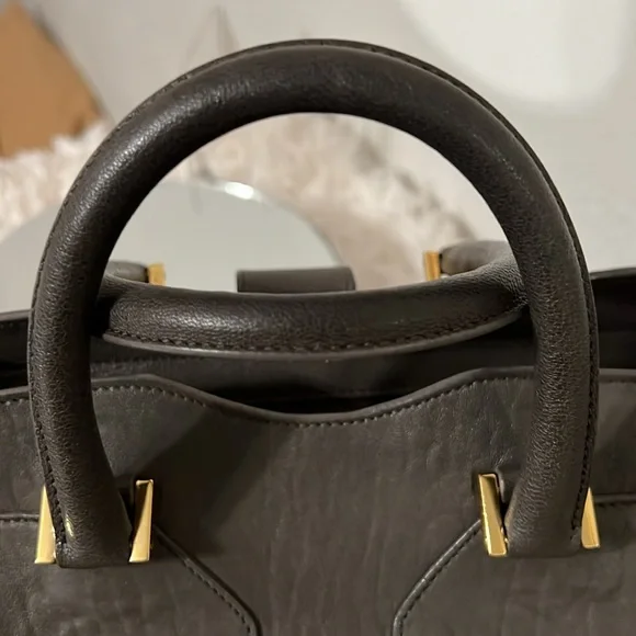 YSL Cabas Bold Y Grey Bag - Picture 12 of 17